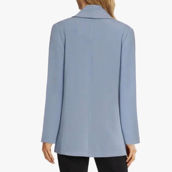 Max & Mia Women's Lightweight Draped blue Cardigan with Pockets butter soft - Picture 2 of 6